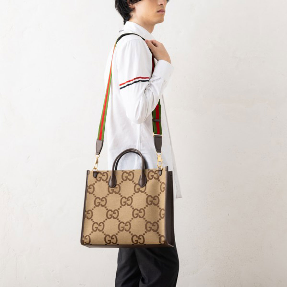グッチ GUCCI グッチ トートバッグ ジャンボGG キャンバス