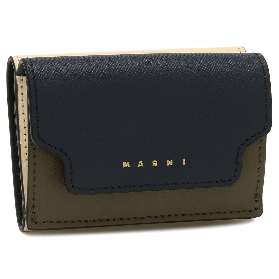 クーポン】【セール 16%OFF】マルニ 三つ折り財布 ネイビー マルチカラー レディース MARNI PFMOW02U23 LV520  Z687N(506256555) | マルニ(MARNI) - d fashion