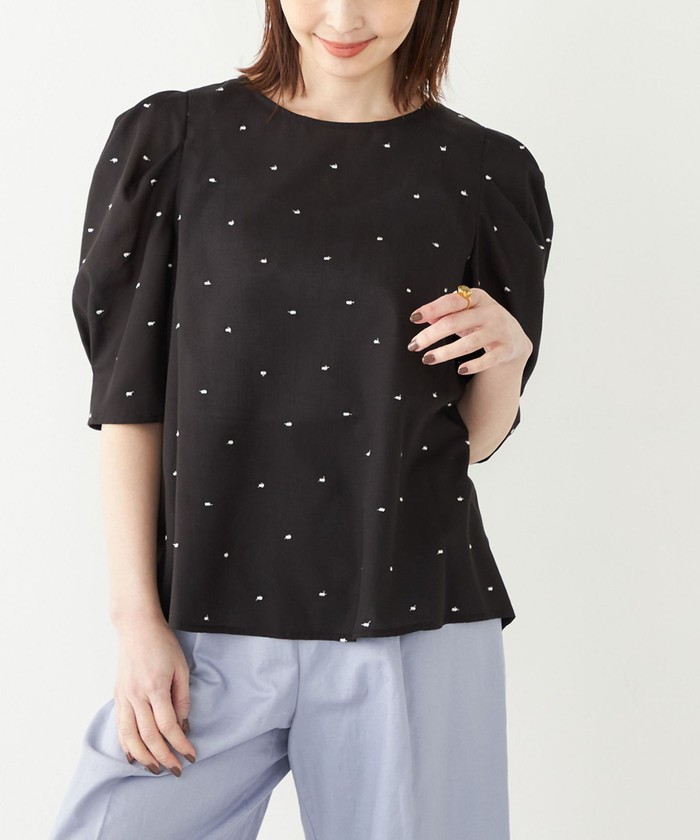 フランシュリッペ　Diary　ダイアリー　スカーフ　Ｔシャツ　FL5 YB シルキータッチロングスリーブTシャツ | YAMAGA Blanks
