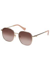 GUCCI/グッチ GUCCI グッチ GUCCI サングラス メンズ レディース アジアンフィット UVカット 紫外線対策 SUNGLASSES ゴールド GG1142S/506257006