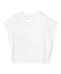 GALERIE VIE/ファインコットン ワイドクルーネックプルオーバー/506260376