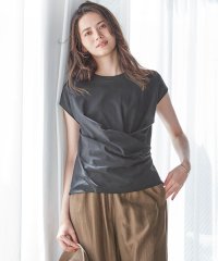 NIJYUSANKU/【SLOW/一部店舗限定】MVSコットン カシュクールデザイン Tシャツ/506260774