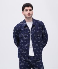AVIREX/TAGGING JACQUARD DENIM JACKET/タギング ジャガード デニムジャケット/506262568