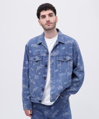 AVIREX/TAGGING JACQUARD DENIM JACKET/タギング ジャガード デニムジャケット/506262568