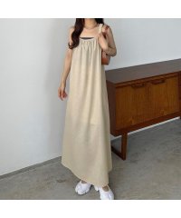 callautia/カラウティア callautia callautia ギャザーデザインリネンキャミワンピース/506266060