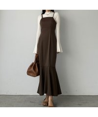 Louere/ルエレ Louere Louere タイトアシメストラップマーメイドキャミワンピース/506266062