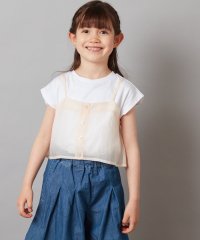 a.v.v(KID'S)/[160]シアーキャミドッキングＴシャツ/506091473