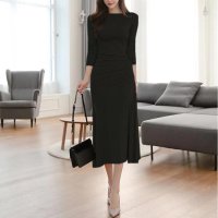 maison de LATIR/フォースメント Forcement スリムシルエットフレアワンピース/506257532