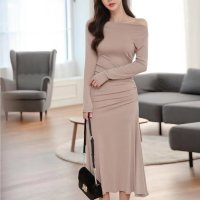 maison de LATIR/フォースメント Forcement スリムシルエットフレアワンピース/506257532