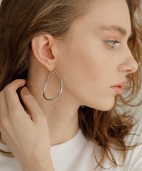 MIELI INVARIANT/ミエリ インヴァリアント MIELI INVARIANT Oval Curve Hoop Pierce/506269919