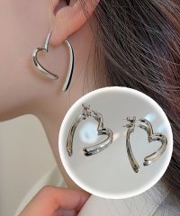 shoppinggo/ショッピングゴー shoppinggo ピアス オープンハート ハート型ピアス ゴールド シルバー シンプル 可愛い 上品 こなれ感 大人 お洒落 きれいめ カ/506272216