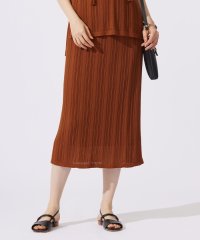 JIYU-KU(LARGE SIZE)/【カタログ掲載・セットアップ対応・洗える】シアーコイル スカート/506273652