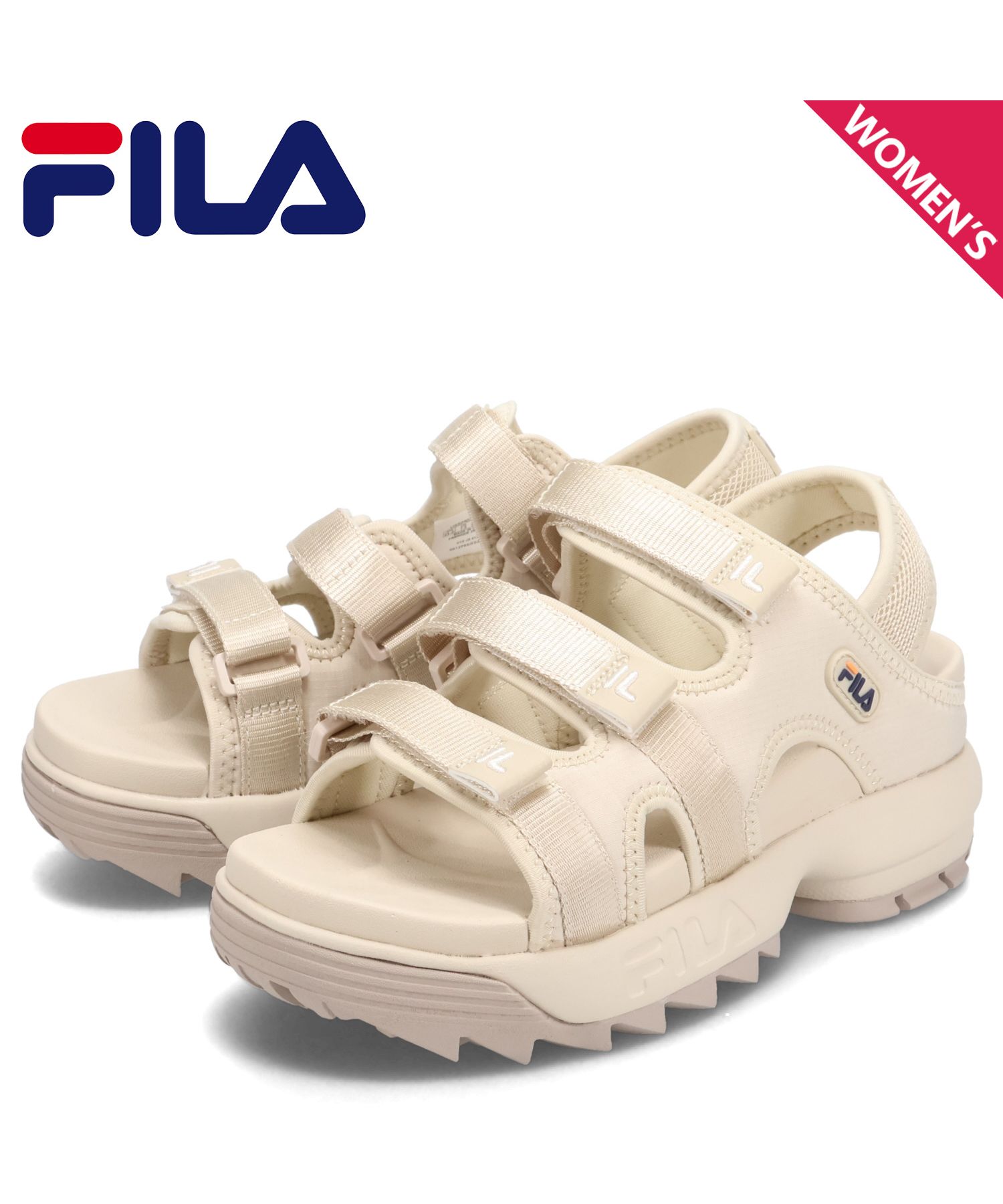 FILA厚底サンダルレディース、スポーツサンダル　23㎝ 楽天市場】フィラ FILA レディース 厚底 サンダル フィラポング