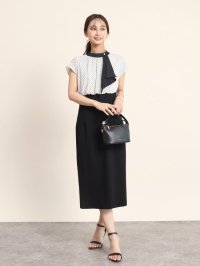 FENNEL/フェンネル FENNEL ジオメトリックボウタイコンビワンピース/506277245