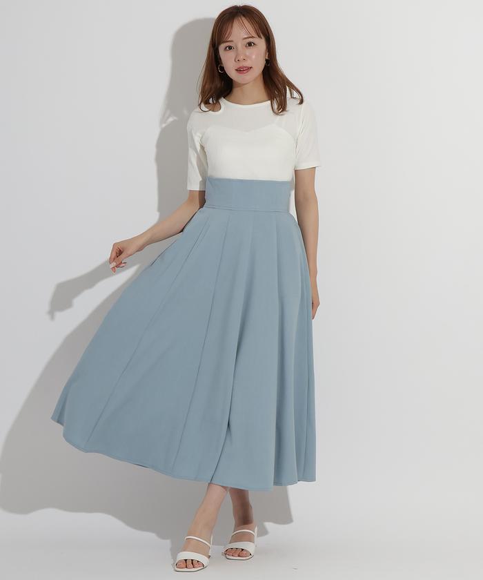 And Couture フレアロングスカート リボン付き AND COUTURE/スカート/フレア｜公式オンラインショップ｜バーン