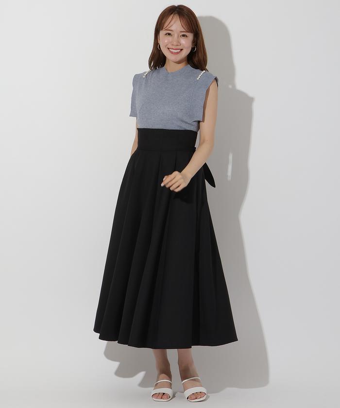 And Couture フレアロングスカート リボン付き セール 50%OFF】バックリボンフレアスカート(506277345) | AND