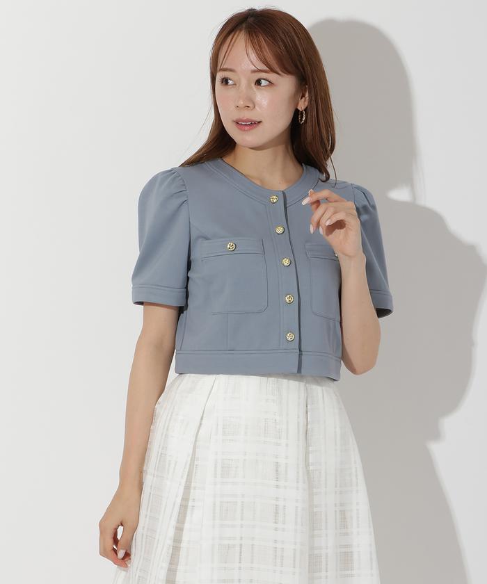ポンチノーカラージャケット(506277351) | AND COUTURE(AND