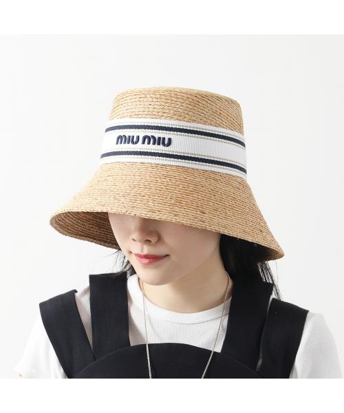 【MIUMIU】ミュウミュウ ラフィア ハット ミュウミュウ Miu Miu MIUMIU ハット 5HC334 2F9N ラフィア
