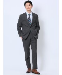 TAKA-Q/タカキュー TAKA－Q ストレッチウォッシャブル レギュラーフィット 2ボタン2ピーススーツ 千鳥グレー メンズ セットアップ ジャケット ビジネス カジュア/506280017