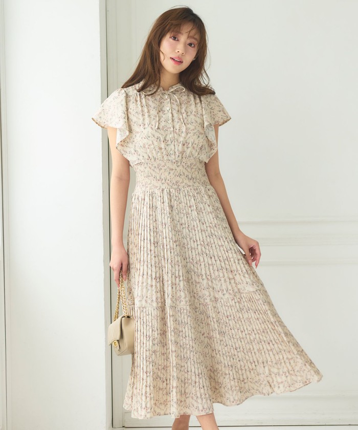 [新品]ウエストシャーリングデシンワンピース 大好評につき新色・追加決定！】ウエストシャーリングデシン