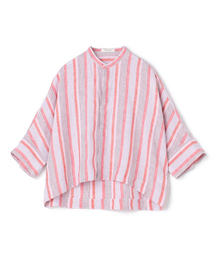 【MACPHEE】リネンシャーティング クロップドシャツ Macphee リネンシャーティング クロップドシャツ | JEANSHOUSE