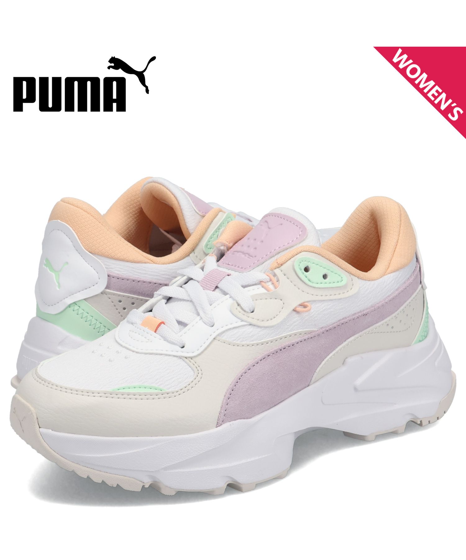 ゆめ PUMA MAYZE THRIFTED WNS PUMA WHITE（プーマ メイズ