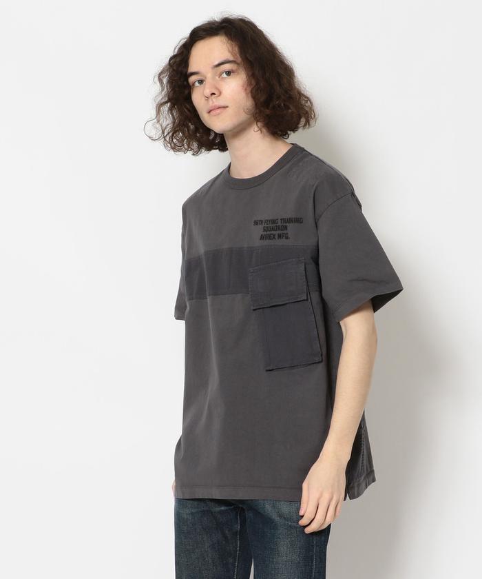 “Scotch & Soda” ウォッシュドポケットTシャツ ニューエラ（NEW ERA）（メンズ、レディース）半袖 ウォッシュド