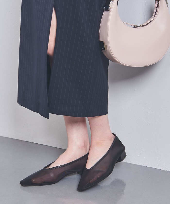 【逸品】 美品 ユナイテッドアローズTOKYO オレンジのスクエアトート バッグ