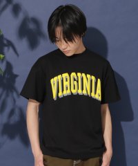 GLAZOS/【防虫加工】フロントカレッジロゴ発泡プリント半袖Tシャツ/506290542