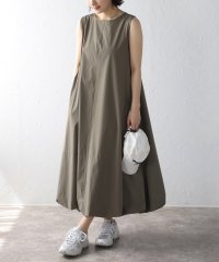 Bonjour Sagan/ボンジュールサガン BONJOUR SAGAN 裾バルーン撥水ノースリワンピ/506291768