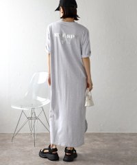 Bonjour Sagan/ボンジュールサガン BONJOUR SAGAN バックナンバープリントTシャツワンピース/506291769