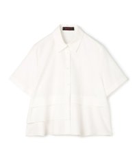 CABaN /CABaN タイプライターダブルクロス アシンメトリックフリルシャツ/506292842