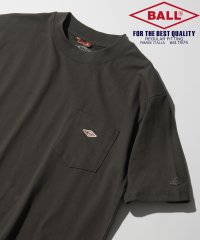 BALL/ボール BALL 【BALL / ボール】52560NT ヘビーウェイト 天竺Tシャツ 半袖 コットン100% オーバーサイズ ワンポイント ロゴ ポケット ク/506067080