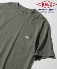 BALL/ボール BALL 【BALL / ボール】52560NT ヘビーウェイト 天竺Tシャツ 半袖 コットン100% オーバーサイズ ワンポイント ロゴ ポケット ク/506067080