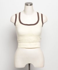 STYLEBLOCK/スタイルブロック STYLEBLOCK パイピングデザインUネックタンクトップ/506224591