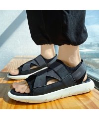 SVEC/シュベック SVEC サンダル メンズ 厚底 おしゃれ 軽い 軽量 かかと ゴム ストラップ きれいめ 歩きやすい 疲れない 痛くない スポーツサンダル ゴムベ/506297195