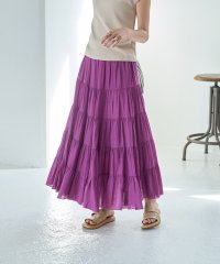 STYLE DELI/スタイルデリ STYLE DELI コットン質感楊柳ティアードスカート/506297511