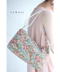 CAWAII/ロープハンドルの花織りジャガードショルダーバッグ/506297900