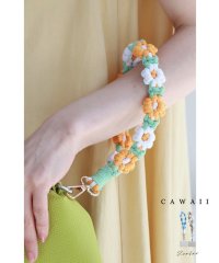 CAWAII/カワイイ CAWAII （クリアホルダー付き）編み込みお花のショートストラップ エレガント ベーシック カジュアル 可愛い かわいい カワイイ おしゃれ オシャ/506297910