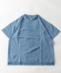 Nylaus/吸汗速乾 ストレッチ 無地/袖ライン ビッグシルエット ショートスリーブ ポケットTシャツ 半袖Tシャツ/506299203