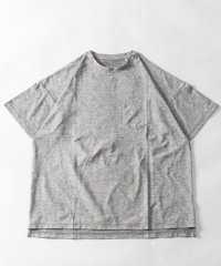 Nylaus/吸汗速乾 ストレッチ 無地/袖ライン ビッグシルエット ショートスリーブ ポケットTシャツ 半袖Tシャツ/506299203