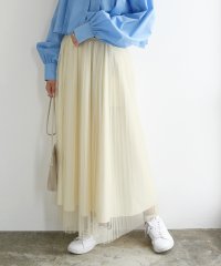 and it_/アンドイット and it_ チュールプリーツリバーシブルスカート スカート レディース 春夏 ボトムス チュールスカート プリーツ 涼感 透け感 表裏兼用 大/506293567