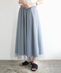and it_/アンドイット and it_ チュールプリーツリバーシブルスカート スカート レディース 春夏 ボトムス チュールスカート プリーツ 涼感 透け感 表裏兼用 大/506293567