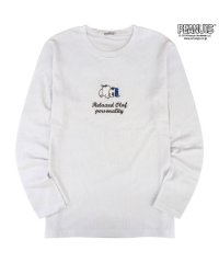 PEANUTS/ピーナッツ PEANUTS スヌーピー 長袖 刺繍 ロングTシャツ ロンT 春夏秋 PEANUTS SNOOPY/506306552