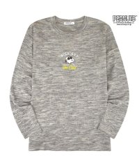  PEANUTS/ピーナッツ PEANUTS スヌーピー 長袖 刺繍 ロングTシャツ ロンT 春夏秋 PEANUTS SNOOPY/506306552
