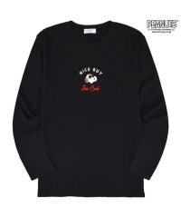  PEANUTS/ピーナッツ PEANUTS スヌーピー 長袖 刺繍 ロングTシャツ ロンT 春夏秋 PEANUTS SNOOPY/506306552