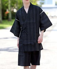 TopIsm/トップイズム TopIsm メンズ 甚平 セット じんべい しじら織り 無地 上下セット 綿100％ 男性甚平 和服 和装 夏/506306951