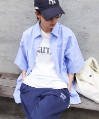 ANME/アンドミー andme ANME ロゴ 刺繍入り オーバーサイズ 半袖 チェック シャツ/506307346