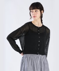 To b. by agnes b./WR27 CARDIGAN シアーニット カーディガン/506203459