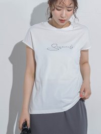 VICKY/ビッキー VICKY 【ロゴTシャツ】フレンチスリーブTシャツ≪洗濯機で洗える≫/506305507